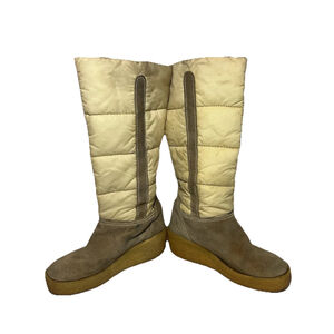 Bama Lams vintage wedge heel puffer winter boots Size 8.5-9